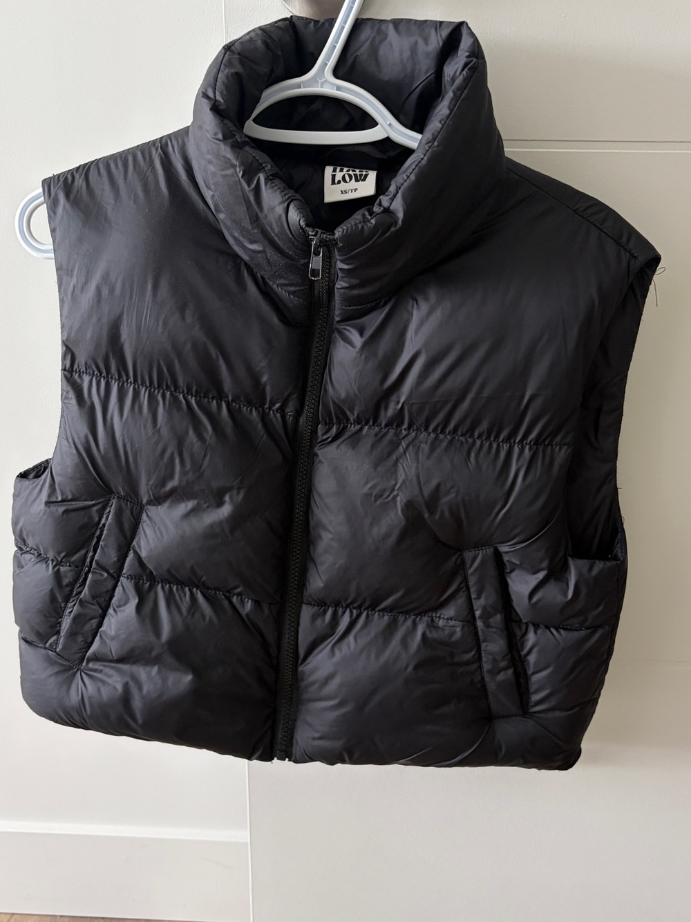 Harlow Black Puffer Vest XS